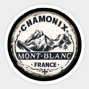 Chamonix Mont-Blanc France Sticker